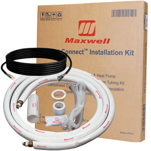 1/4" x 3/8" Mini Split Refrigerant Line Set - 25’ Length Factory Flared with Interconnecting Electrical Wires 1