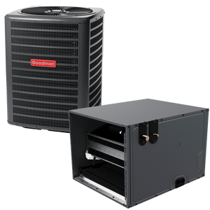2.5 Ton 14.3 SEER2 R-32 Goodman Multi-family Air Conditioner + Horizontal Coil 26" Width 21" Height Upflow/Downflow Installation