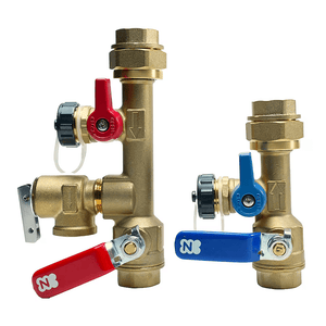 Lead Free 3/4" Threaded isolation Valve Kit (Long) w Male 200k BTU