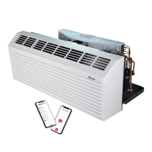 AMANA PTAC 14,800 BTU Air Conditioner PTC153K25AXXX with 2.5 kW Heater 15 Amp Plug