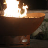 Fire Pit Art Scallop Gas Fire with Penta 24 In Burner Electronic AWEIS 1