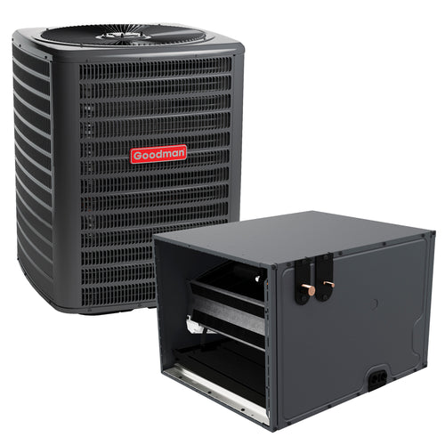 3 Ton Cooling - Goodman Air Conditioner + Coil System - 13.4 SEER2 - 17.5