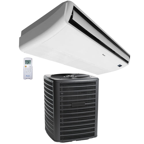 Klimaire 60,000 BTU Ductless Ceiling Suspended Unit with 48,000 BTU up to 15.2 SEER2 Air Conditioner