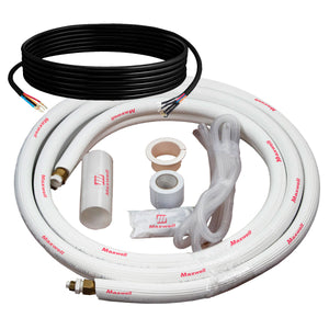 1/4" x 3/8" Mini Split Refrigerant Line Set - 16’ Length Factory Flared with Interconnecting Electrical Wires 2