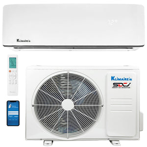 12,000 Btu Klimaire 21.4 SEER2 230V Wall-mounted Ductless Mini-split Air Conditioner Heat Pump WiFi works with Alexa®