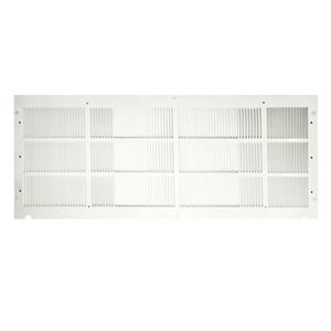 Anodized Stamped Aluminum Grille White for Foldable Wall Sleeve 42" x 16"