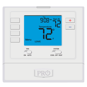 Pro1 T715 Multi-stage Gas 2 Heat, 2 Cool 5/1/1 Programmable Thermostat Battery or Hardwired Powered