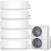 5-Zone Klimaire 21.3 SEER2 Multi Split Wall Mount Air Conditioner Heat Pump System 12+12+12+12+12 1