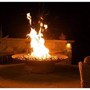 Fire Pit Art Asia 36" Gas Fire with Penta 18 In Burner Electronic AWEIS