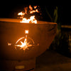 Fire Pit Art Navigator Gas Fire with Penta 24 In Burner Match Lit 2
