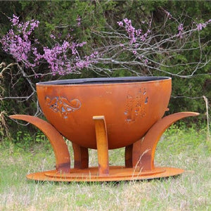 Fire Pit Art Africa's Big Five Wood Burning