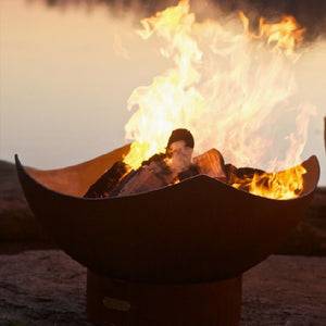 Fire Pit Art Manta Ray Wood Burning 1