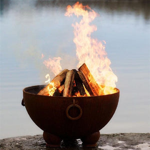 Fire Pit Art Nepal Wood Burning