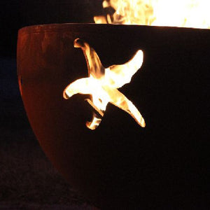 Fire Pit Art Sea Creatures Wood Burning 7