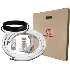 1/4" x 3/8" Mini Split Refrigerant Line Set - 10’ Length Factory Flared with Interconnecting Electrical Wires