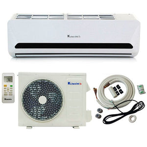 12,000 BTU Klimaire 15 SEER Ductless Mini-Split Inverter Air Conditioner Heat Pump Pre-Charged with Quick Connect Kit (115 Volt)