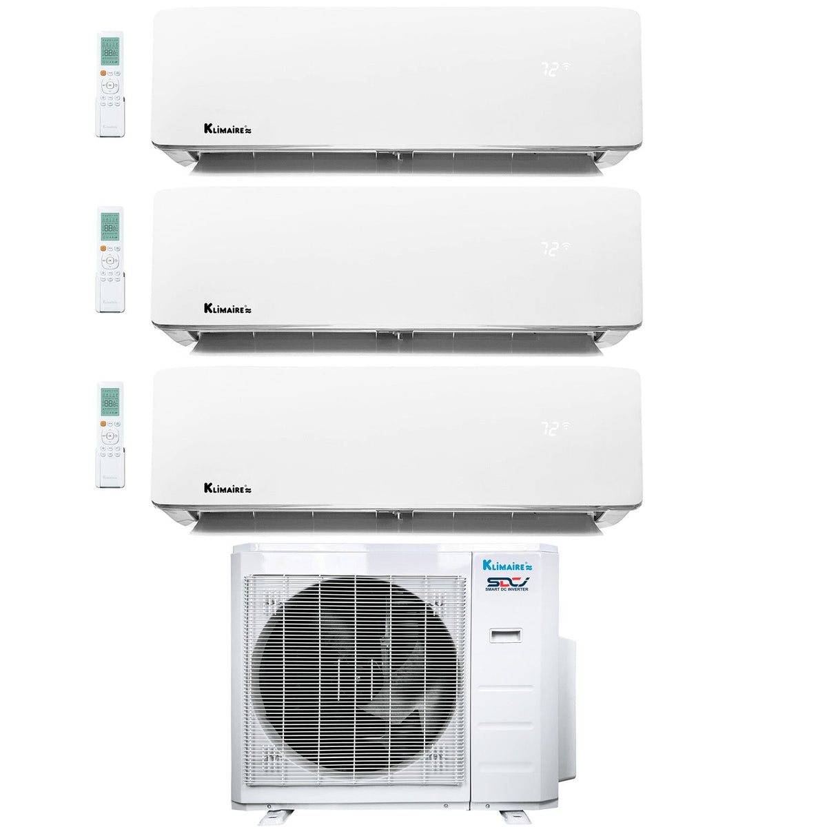 3 Zone Ductless Mini Split Air Conditioner Systems - HeatAndCool.com