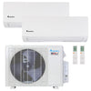 Klimaire 18,000 BTU 2-Zone Regular Heat Wall Mounted Mini Split Heat Pump | 23 SEER2 | 9k + 9k | R454B | KMIR