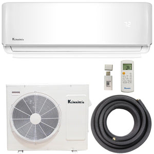 Klimaire 9,000 BTU Wall Mount Mini Split Heat Pump | 21 SEER | R410A