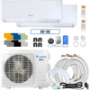 Klimaire DIY 18,000 BTU 2-Zone Regular Heat Wall Mounted Mini Split Heat Pump | 24 SEER2 | 9k + 9k | R454B