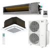 2-Zone Klimaire 20.8 SEER2 Multi Split Ceiling Cassette Ducted Air Conditioner Heat Pump System 18+24 1