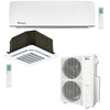 2-Zone Klimaire 21.1 SEER2 Multi Split Ceiling Cassette Wall Mount Air Conditioner Heat Pump System 18+24 1