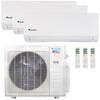 Klimaire 19,000 BTU 3-Zone Hyper Heat Wall Mounted Mini Split Heat Pump | 21 SEER2 | 9k + 9k + 12k | R454B | KMHR