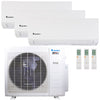Klimaire 26,000 BTU 3-Zone Regular Heat Wall Mounted Mini Split Heat Pump | 23 SEER2 | 12k + 12k + 12k | R454B | KMIR