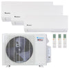 Klimaire 18,000 BTU 3-Zone Regular Heat Wall Mounted Mini Split Heat Pump | 23 SEER2 | 6k + 9k + 9k | R454B | KMIR