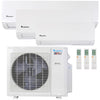 Klimaire 27,000 BTU 3-Zone Hyper Heat Wall Mounted Mini Split Heat Pump | 21 SEER2 | 6k + 9k + 24k | R454B | KMHR