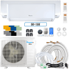 Klimaire DIY 27,000 BTU 2-Zone Regular Heat Wall Mounted Mini Split Heat Pump | 24 SEER2 | 9k + 18k | R454B | KMIP