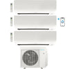 Daikin 3-Zone Wall Mounted Ductless Mini-Split 24,000 BTU Heat Pump Air Conditioner 7K + 7K + 12K - 21 SEER2 R32 Wi-Fi Enabled 1