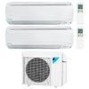 Daikin 2-Zone Wall Mounted Hyper Heat Ductless Mini-Split 18000 BTU Heat Pump Air Conditioner 7k + 9k - 16 SEER2 1