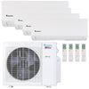 Klimaire 27,000 BTU 4-Zone Hyper Heat Wall Mounted Mini Split Heat Pump | 21 SEER2 | 6k + 6k + 6k + 9k  | R454B | KMHR