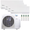 Klimaire 26,000 BTU 4-Zone Regular Heat Wall Mounted Mini Split Heat Pump | 23 SEER2 | 6k + 6k + 6k + 9k  | R454B | KMIR