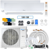 Klimaire DIY 42,000 BTU 2-Zone Regular Heat Wall Mounted Mini Split Heat Pump | 22 SEER2 | 18k + 18k | R454B | KMIP