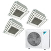 Daikin 3-Zone Ceiling Cassette Hyper Heat Ductless Mini-Split 36000 BTU Heat Pump Air Conditioner 9k + 15k + 18k - 20 SEER2 1