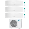 Daikin 3-Zone Wall Mounted Emura White Hyper Heat Ductless Mini-Split 36000 BTU Heat Pump Air Conditioner 12k + 18k + 18k - 20 SEER2 1