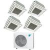 Daikin 4-Zone Ceiling Cassette Hyper Heat Ductless Mini-Split 36000 BTU Heat Pump Air Conditioner  9k + 9k + 15k + 15k - 20 SEER2 1