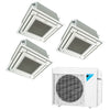Daikin 3-Zone Ceiling Cassette Hyper Heat Ductless Mini-Split 24000 BTU Heat Pump Air Conditioner 9k + 9k + 12k - 18 SEER2 1