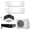 4-Zone Klimaire 21.55 SEER2 Multi Split Wall Mount Ducted Recessed Ceiling Cassette Air Conditioner Heat Pump System 12+12+12+12 1