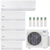 Klimaire 35,000 BTU 5-Zone Regular Heat Wall Mounted Mini Split Heat Pump | 23.1 SEER2 | 6k + 9k + 9k + 9k  +18k  | R454B | KMIR