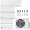 Klimaire 35,000 BTU 5-Zone Regular Heat Wall Mounted Mini Split Heat Pump | 23.1 SEER2 | 6k + 6k + 9k + 9k  +18k  | R454B | KMIR