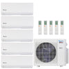 Klimaire 35,000 BTU 5-Zone Regular Heat Wall Mounted Mini Split Heat Pump | 23.1 SEER2 | 6k + 6k + 6k + 6k  +6k  | R454B | KMIR