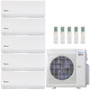 Klimaire 36,000 BTU 5-Zone Hyper Heat Wall Mounted Mini Split Heat Pump | 21.3 SEER2 | 9k + 9k + 9k + 12k  +12k  | R454B | KMHR