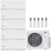 Klimaire 35,000 BTU 5-Zone Regular Heat Wall Mounted Mini Split Heat Pump | 23.1 SEER2 | 9k + 9k + 9k + 9k  +9k  | R454B | KMIR 1