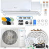 Klimaire DIY 36,000 BTU 3-Zone Regular Heat Wall Mounted Mini Split Heat Pump | 22.5 SEER2 | 12k + 18k +18k | R454B | KMIP