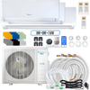 Klimaire DIY 36,000 BTU 3-Zone Regular Heat Wall Mounted Mini Split Heat Pump | 22.5 SEER2 | 9k + 9k +18k | R454B | KMIP