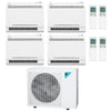 Daikin 4-Zone Floor Standing Hyper Heat Ductless Mini-Split 36000 BTU Heat Pump Air Conditioner 9k + 9k + 12k + 18k - 20 SEER2 1