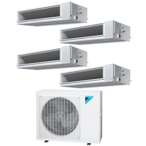 Daikin 4-Zone Concealed Ducted Mini-Split 48000 BTU Heat Pump Air Conditioner 12k + 12k + 15k + 15k - 14.5 SEER2 1